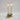 Hurricane Glass Taper Candlesticks Pair